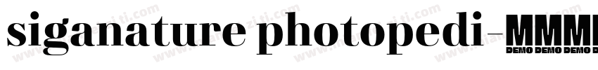 siganature photopedi字体转换